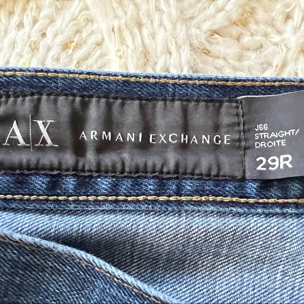 RARE A/X ARMANI Exchange J66 Mens STRAIGHT JEANS 29 R - Picture 3 of 13